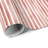 Papier Cadeau Rayures rouges et blanches de Noël (Coin rond)