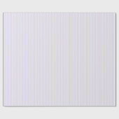 Papier Cadeau Rayures Simples - Lavande Poussiéreuse (Plat)