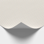 Papier Cadeau Rayures Simples - Lin Souple (Coin)