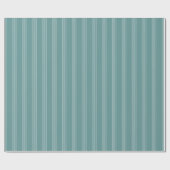 Papier Cadeau Rayures vert gris et vert gris clair (Plat)