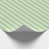 Papier Cadeau Rayures Vertes (Coin)