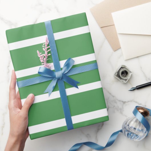 Papier Cadeau Rayures Vertes (Cadeaux)