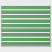 Papier Cadeau Rayures Vertes (Plat)