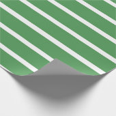 Papier Cadeau Rayures Vertes (Coin)