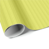 Papier Cadeau Rayures Verticales Chartreuse Jaune Vert (Coin rond)
