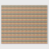 Papier Cadeau Rayures Vintage (Plat)