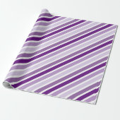 Papier Cadeau rayures violettes (Déroulé)