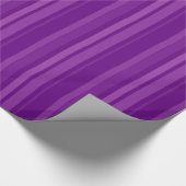 Papier Cadeau Rayures Violettes Gras (Coin)