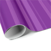 Papier Cadeau Rayures Violettes Gras (Coin rond)