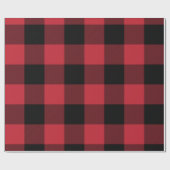 Papier Cadeau Re-Couleur je plaid de Buffalo (Plat)