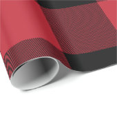 Papier Cadeau Re-Couleur je plaid de Buffalo (Coin rond)