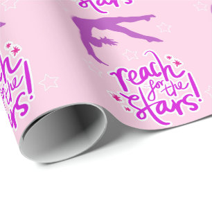 Papier Cadeau Reach for the Stars Gymnastique Tumbling
