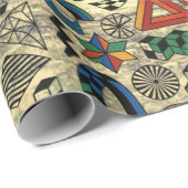 Papier Cadeau Rebellious Geometries origin (Coin rond)