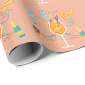Papier Cadeau Recette Aperol (Coin rond)