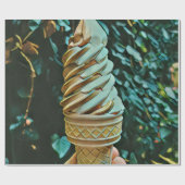 Papier Cadeau Recette de crème glacée (Plat)