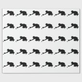 Papier Cadeau Receveur de base-ball (Plat)