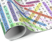 Papier Cadeau Recherche par mot couture (Coin rond)