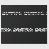Papier Cadeau Recherche paranormale Chasse aux fantômes (Plat)