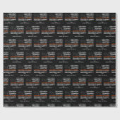 Papier Cadeau Rechercher et Secourir le papier à envelopper Lign (Plat)