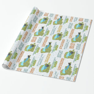 Papier Cadeau Recliner de la lampe des expressions de la rage