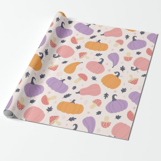 Papier Cadeau Récolte d'automne (Déroulé)
