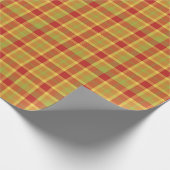 Papier Cadeau Récolte d'or plaid (Coin)
