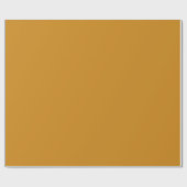 Papier Cadeau Récolte or solide couleur plaine (Plat)