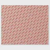 Papier Cadeau Rectangle double bonheur Mariage chinois classique (Plat)