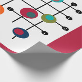 Papier Cadeau Rectangle du milieu du siècle (Coin)