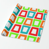 Papier Cadeau Rectangles biaisées (Déroulé)