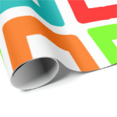 Papier Cadeau Rectangles biaisées (Coin rond)