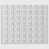Papier Cadeau Rectangles Blancs & Gris (Plat)