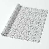 Papier Cadeau Rectangles Blancs & Gris (Déroulé)