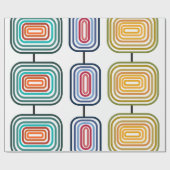 Papier Cadeau Rectangles concentrées (Plat)