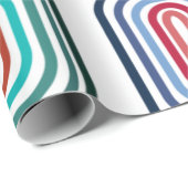 Papier Cadeau Rectangles concentrées (Coin rond)
