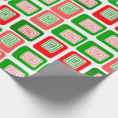 Papier Cadeau Rectangles de Noël (Coin)