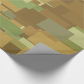Papier Cadeau Rectangles du Camouflage du désert (Coin)