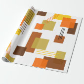 Papier Cadeau Rectangles et lignes Abstraites (Déroulé)