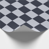 Papier Cadeau Rectangles marine et gris (Coin)