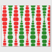 Papier Cadeau Rectangles modernes de Noël (Plat)