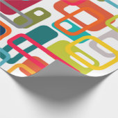 Papier Cadeau Rectangles modernes du milieu du siècle (Coin)