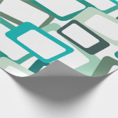 Papier Cadeau Rectangles modernes du milieu du siècle (Coin)
