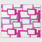 Papier Cadeau Rectangles modernes du milieu du siècle (Plat)