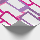 Papier Cadeau Rectangles modernes du milieu du siècle (Coin)