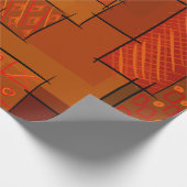 Papier Cadeau Rectangles, motif patchwork, doodle. Surface de re (Coin)