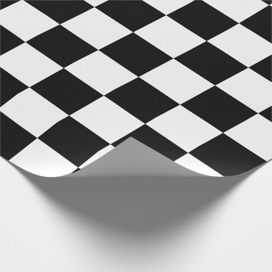 Papier Cadeau Rectangles noirs et blancs (Coin)