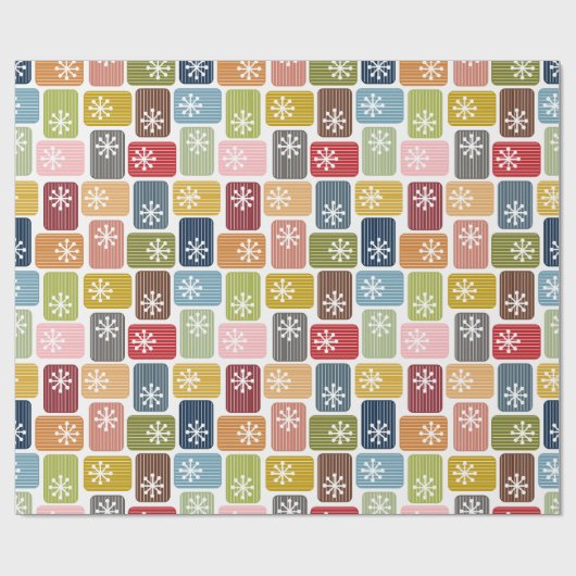 Papier Cadeau Rectangles triées (Plat)