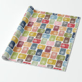 Papier Cadeau Rectangles triées (Déroulé)