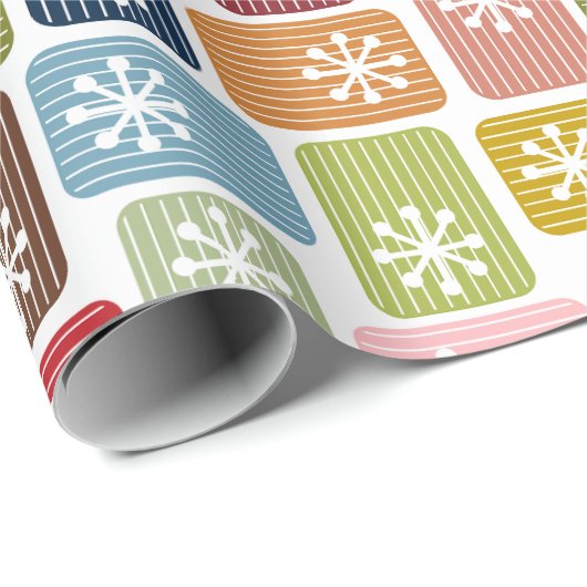 Papier Cadeau Rectangles triées (Coin rond)