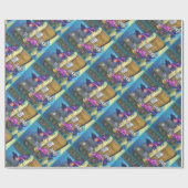 Papier Cadeau Récupération de la bibliothèque (Plat)